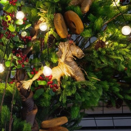 ДЛ193/СВ04-1(Пр)(Fix)(F)Декор вход.груп.h280см н/прутьях,прист.с гир.ретро в русском стиле,беж-кор