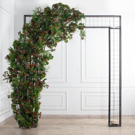 ДЛ175-2(з)(F) Декор входной группы h 260 х L 210  см на прутьях,пристенный, разборный