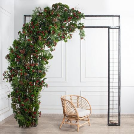 ДЛ175-2(з)(F) Декор входной группы h 260 х L 210  см на прутьях,пристенный, разборный