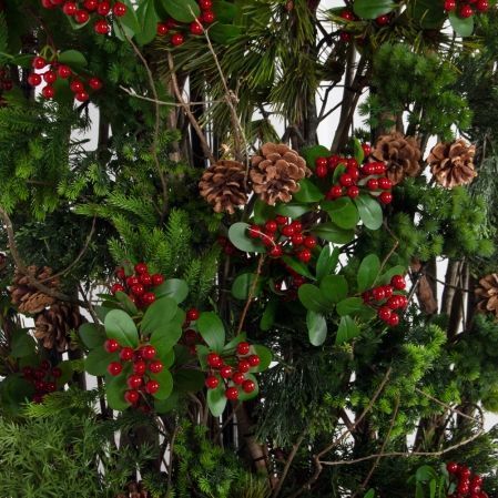 ДЛ175-2(з)(F) Декор входной группы h 260 х L 210  см на прутьях,пристенный, разборный