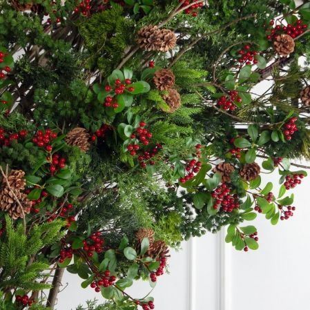 ДЛ175-2(з)(F) Декор входной группы h 260 х L 210  см на прутьях,пристенный, разборный