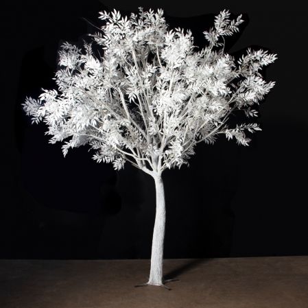 310Гбст/разб/РН/652(F) Ива интерьерная зимняя h310см d290,белая