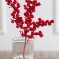 736А/9271-0029/1(F)(Чп) Ветка с красными ягодами h25см(18+7см) 3 ветки