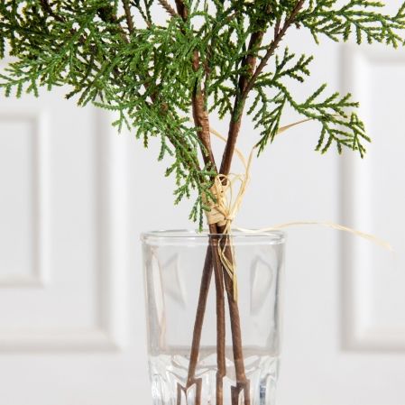 736А/9271-0036(Чп)(F) Ветки кипариса из 3штук h52см(32+20см)