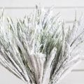 736А/0424-0142(Чп)(F) Трава заснеженная НГ с блестками 7 веток h37см(27+10см)