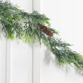 736А/9271-0166(Чп)(F) Гирлянда туя Нг с шишками и блёстками h150см 736А/9271-0166(Чп)(F) Гирлянда туя Нг с шишками и блёстками h150см