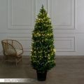 Т180/СВ03т/1460(Пр)(F) Туя искусственная конус  h180см с гирляндой Роса