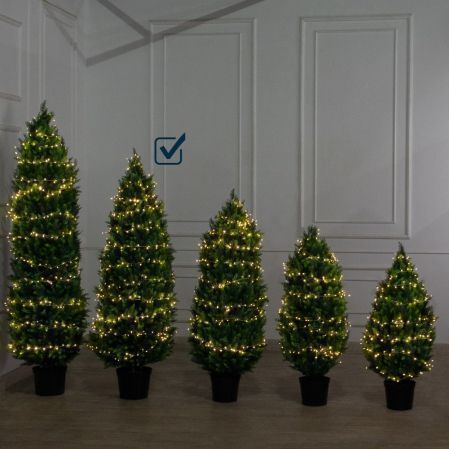 Т180/СВ03т/1460(Пр)(F) Туя искусственная конус h180см с гирляндой Роса Т180/СВ03т/1460(Пр)(F) Туя искусственная конус h180см с гирляндой Роса