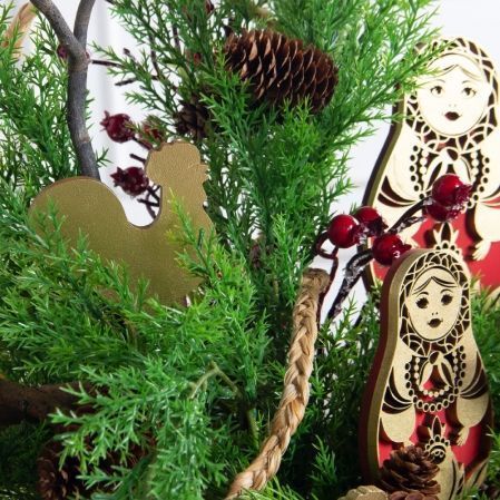 К567(Пр)(F) Композиция искусственная НГ интерьерная в русском стиле, на основании К567(Пр)(F) Композиция искусственная НГ интерьерная в русском стиле, на основании