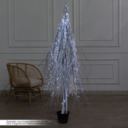 170/РН/СВ03х(Пр)(F) Ель в скандиновском стиле с гирляндой Роса h170см, белая 170/РН/СВ03х(Пр)(F) Ель в скандиновском стиле с гирляндой Роса h170см, белая