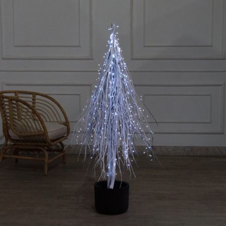 130/РН/СВ03х(Пр)(F) Ель в скандиновском стиле с гирляндой Роса h130см, белая 130/РН/СВ03х(Пр)(F) Ель в скандиновском стиле с гирляндой Роса h130см, белая