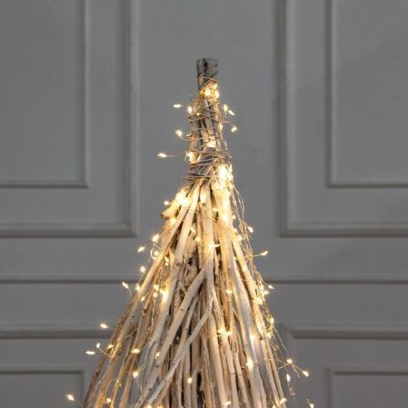 130/РН/СВ03т(Пр)(F) Ель в скандиновском стиле с гирляндой Роса h130см, белая 130/РН/СВ03т(Пр)(F) Ель в скандиновском стиле с гирляндой Роса h130см, белая