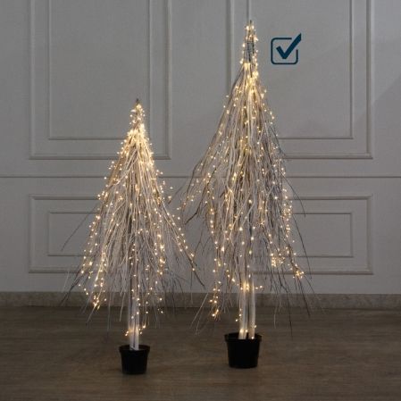 170/РН/СВ03т(Пр)(F) Ель в скандиновском стиле с гирляндой Роса h170см, белая 170/РН/СВ03т(Пр)(F) Ель в скандиновском стиле с гирляндой Роса h170см, белая