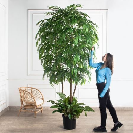 270/РН/219-2(з)(F) Лонгифолия искусственная h270см d140см с кустами в тех. кашпо 270/РН/219-2(з)(F) Лонгифолия искусственная h270см d140см с кустами в тех. кашпо