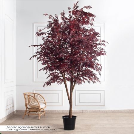 280/РН/400(з)(F) Клен искусственный бордовый h280 d190*130см, латекс 280/РН/400(з)(F) Клен искусственный бордовый h280 d190*130см, латекс
