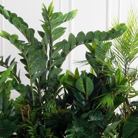 К563(Пр)(F) Композиция искусственная Зеленый микс в кокосовом боксе 98х25х25см К563(Пр)(F) Композиция искусственная Зеленый микс в кокосовом боксе 98х25х25см