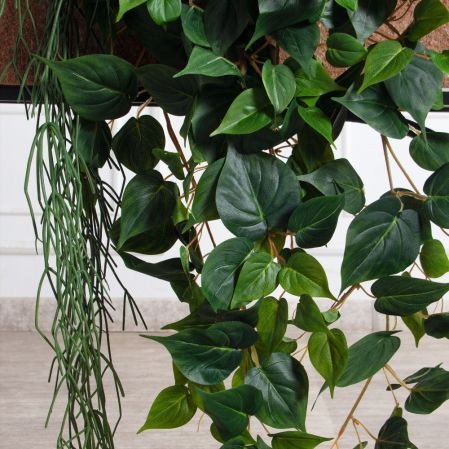 К563(Пр)(F) Композиция искусственная Зеленый микс в кокосовом боксе 98х25х25см К563(Пр)(F) Композиция искусственная Зеленый микс в кокосовом боксе 98х25х25см