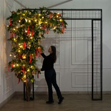 ДЛ197/СВ04(Пр)(Fix)(F)Декор вх.группы h280см н/прут, прист.,с гир.ретро и матрешками в русс. стиле ДЛ197/СВ04(Пр)(Fix)(F)Декор вх.группы h280см н/прут, прист.,с гир.ретро и матрешками в русс. стиле