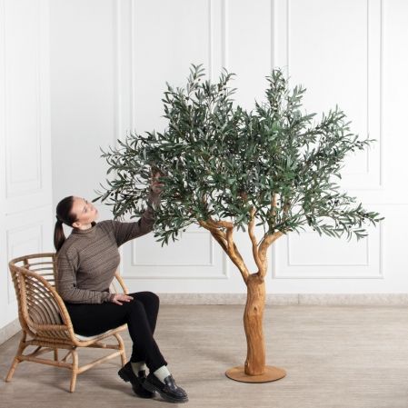 200/1Ст/ВИТ/465(Пр)(F) Оливковое дерево искусственное h200см на основании