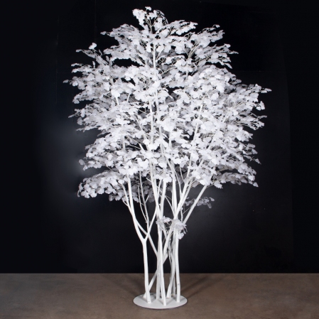 300/РН/176(з)(F) Гинкго искусственное h300см, d200см, белое