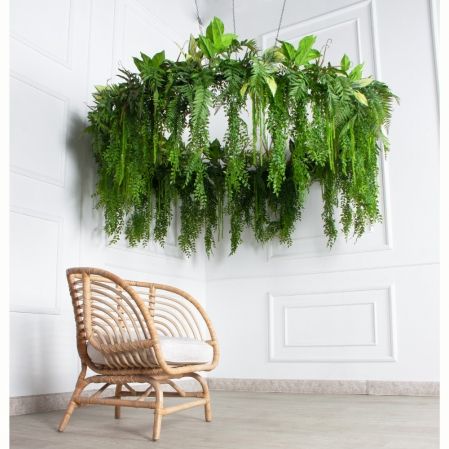 КЗ/40-11(з)(F) Композиция искусственная подвесная с калатеей d160см свес 60см