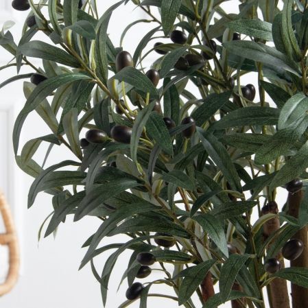 110/РН/465-1(з)(F) Оливковое дерево искусственное Нэйч с плодами h110см