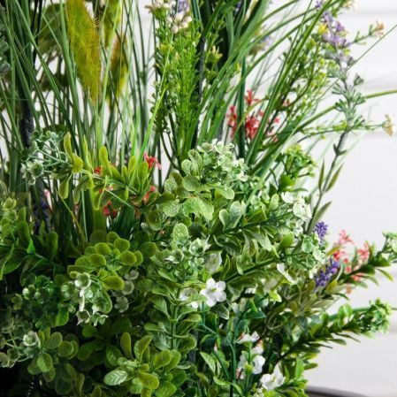 ЦС198(з)(F) Трава Осока искусственная с цветами h95см d40см ЦС198(з)(F) Трава Осока искусственная с цветами h95см d40см