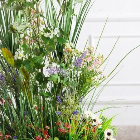 ЦС198(з)(F) Трава Осока искусственная с цветами h95см d40см ЦС198(з)(F) Трава Осока искусственная с цветами h95см d40см