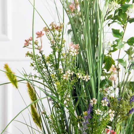 ЦС198(з)(F) Трава Осока искусственная с цветами h95см d40см ЦС198(з)(F) Трава Осока искусственная с цветами h95см d40см