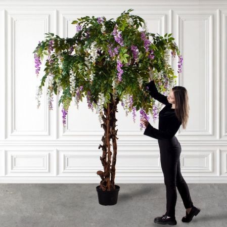 260/ОС/АСС/424(з)(F) Глициния искусственная h260см d200х190см (латекс), бело-сиреневая 260/ОС/АСС/424(з)(F) Глициния искусственная h260см d200х190см (латекс), бело-сиреневая