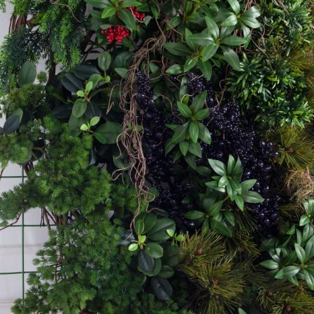 ФП26(Пр)(Fix)(F) Фитопанно искусственное хвойное на сетке d200см