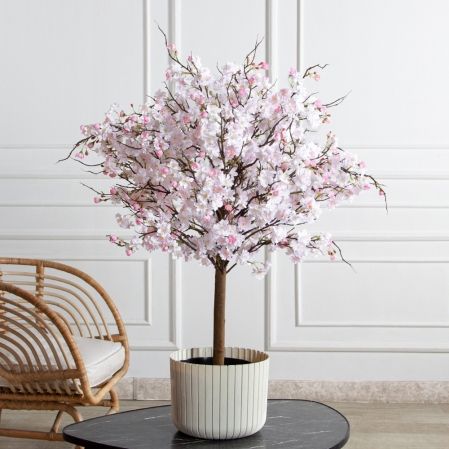 095/РН/5170(з)(F) Яблоня искусственная h95 d80см, бело-розовая