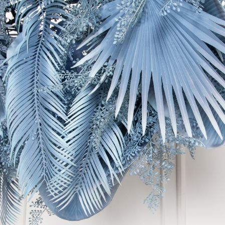 КЗ/54(з)(F) Композиция искусственная на сетке с ампельными растениями 90х40см, свес 60см