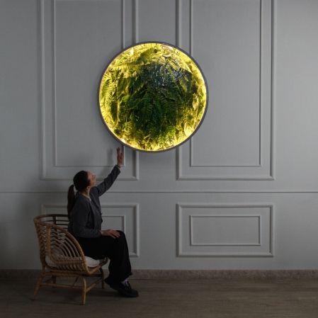 ФП27(з)(F) Фитопанно искусственное с подсветкой d100см