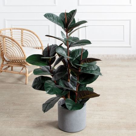 120/УК/РН/186(Пр)(F) Фикус Эластика Робуста искусственный h120см,латекс 120/УК/РН/186(Пр)(F) Фикус Эластика Робуста искусственный h120см,латекс