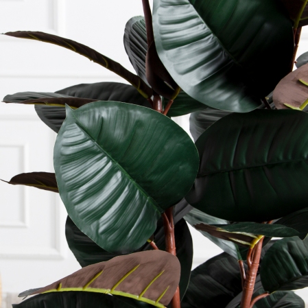 090/УК/РН/186(Пр)(F) Фикус Эластика Робуста искусственный h90см,латекс