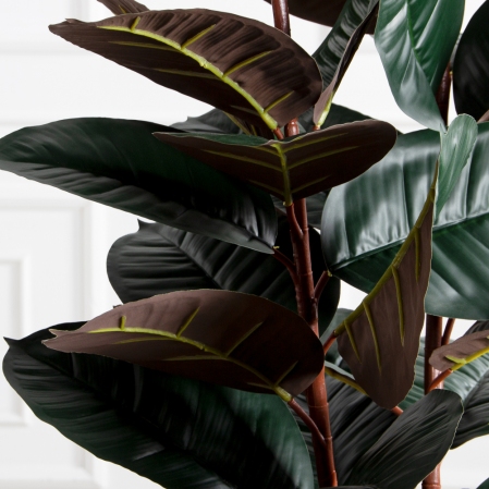 090/УК/РН/186(Пр)(F) Фикус Эластика Робуста искусственный h90см,латекс