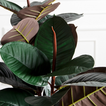 090/УК/РН/186(Пр)(F) Фикус Эластика Робуста искусственный h90см,латекс