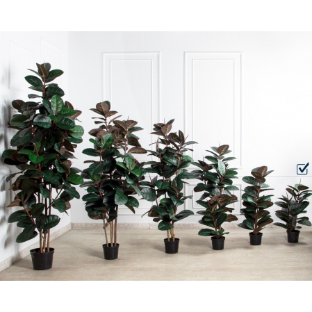 090/УК/РН/186(Пр)(F) Фикус Эластика Робуста искусственный h90см,латекс