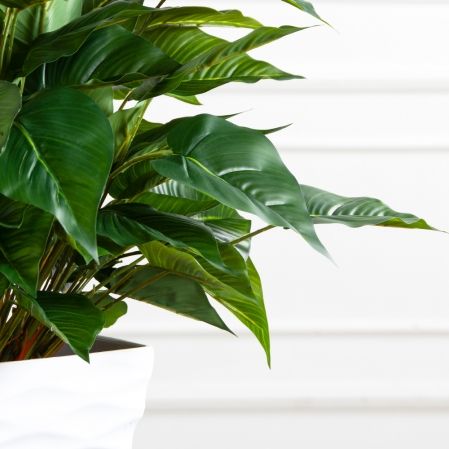 ЦС95-3(з)(F) Сциндапсус искусственный куст в кашпо d15см, латекс