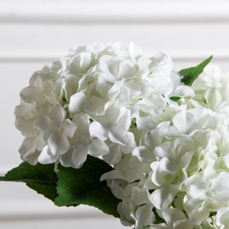 7141А/0108-0358/23(F) Гортензия искусственная h50см(голова 12см d18см) белая
