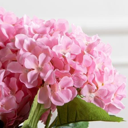 7141А/0108-0358/1(F) Гортензия искусственная h50см(голова 12см d18см) розовая