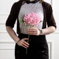 7141А/0108-0358/1(F) Гортензия искусственная h50см(голова 12см d18см) розовая