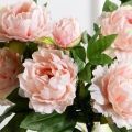 7141А/9122-0346/13(F) Пион искусственный h77см 2головы 1бутон,персиковый 7141А/9122-0346/13(F) Пион искусственный h77см 2головы 1бутон,персиковый