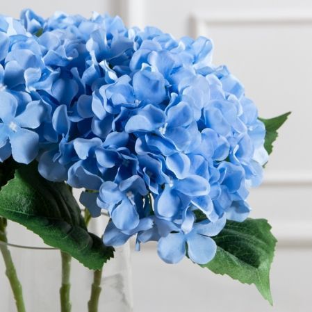 7141А/0108-0358/10(F) Гортензия искусственная h50см(голова 12см d18см) голубая