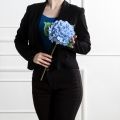 7141А/0108-0358/10(F) Гортензия искусственная h50см(голова 12см d18см) голубая
