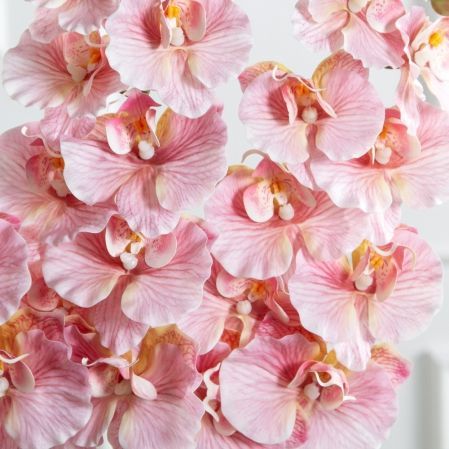 7141А/0287-0343/1(F) Орхидея искусственная h95см 9голов(латекс) розовая