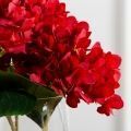 7141А/0108-0359/2(F) Гортензия искусственная h46см(голова 13см d16см) красная