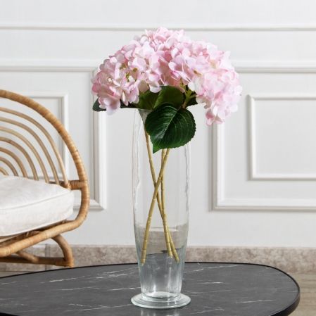 7141А/0108-0359/1(F) Гортензия искусственная h46см(голова 13см d16см) розовая