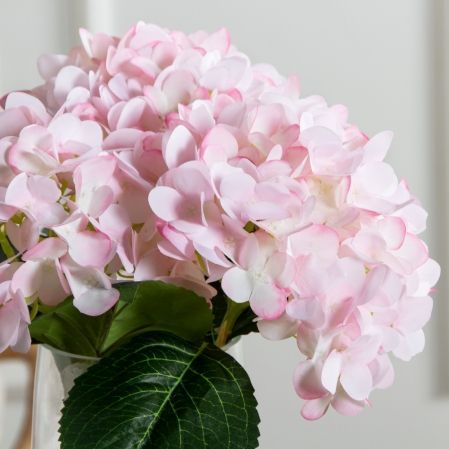 7141А/0108-0359/1(F) Гортензия искусственная h46см(голова 13см d16см) розовая